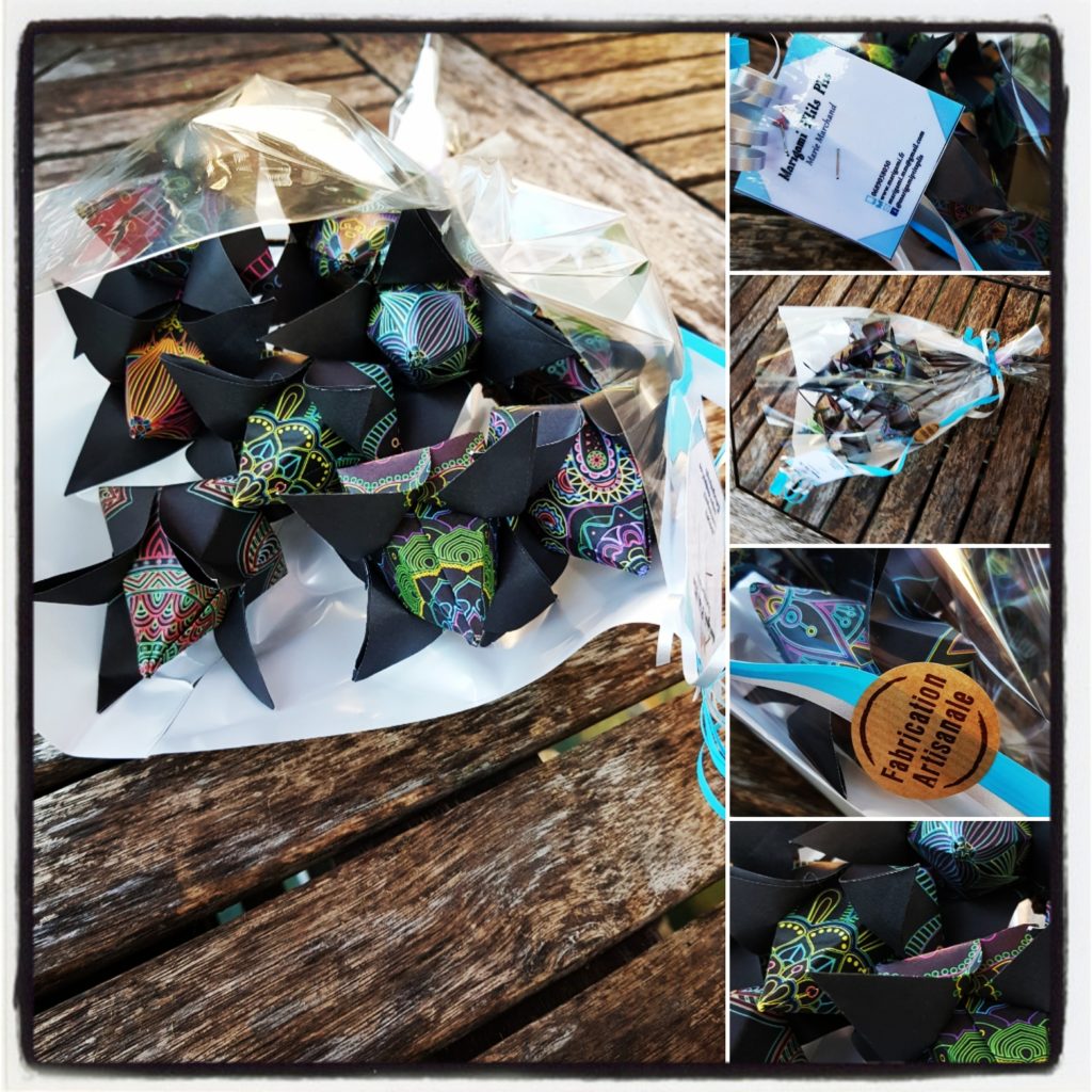 marigami origami bouquet de boutons de lotus