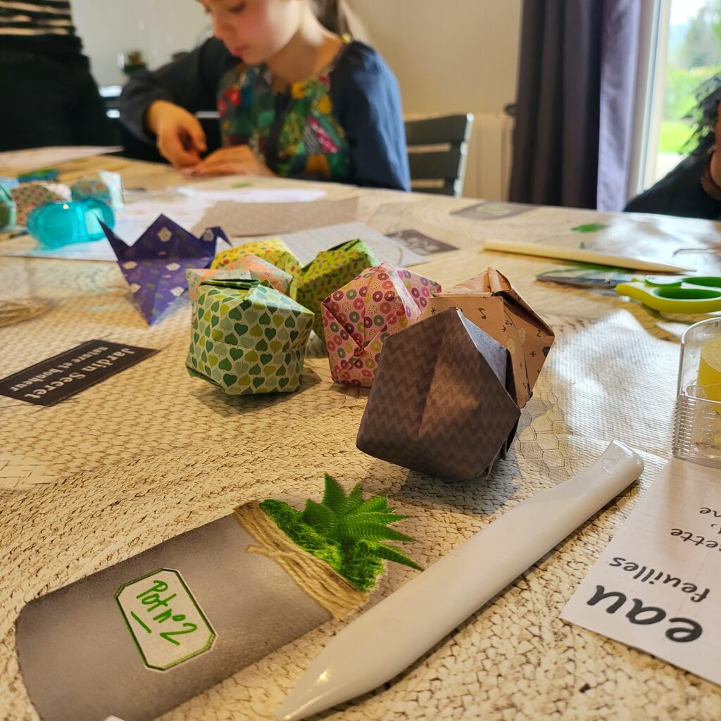 MARIGAMI origami atelier anniversaire guirlande lumineuse