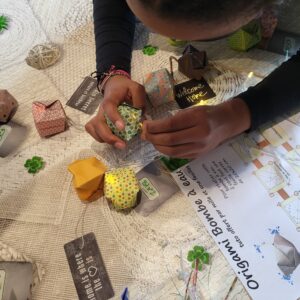 MARIGAMI origami atelier anniversaire guirlande lumineuse