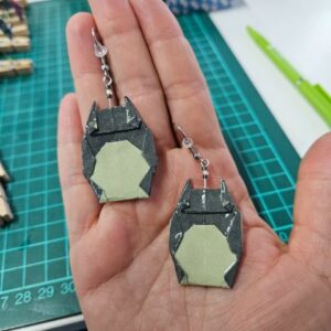 MARIGAMI origami boucles d'oreilles Totoro