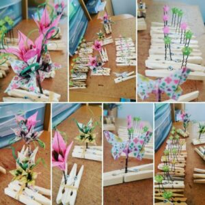 MARIGAMI origami mariage bijoux de tête