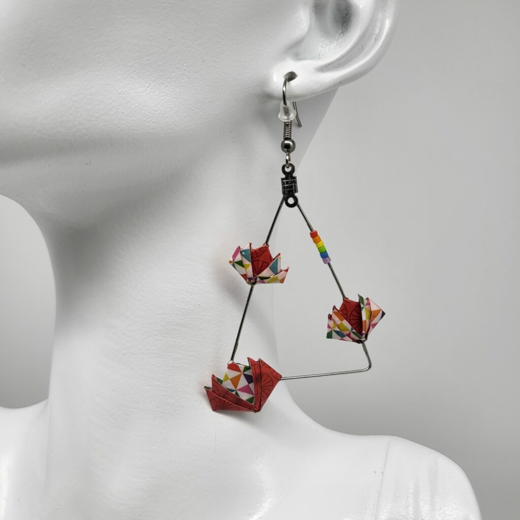 MARIGAMI origami parure dépareillée thème NATURE (2)