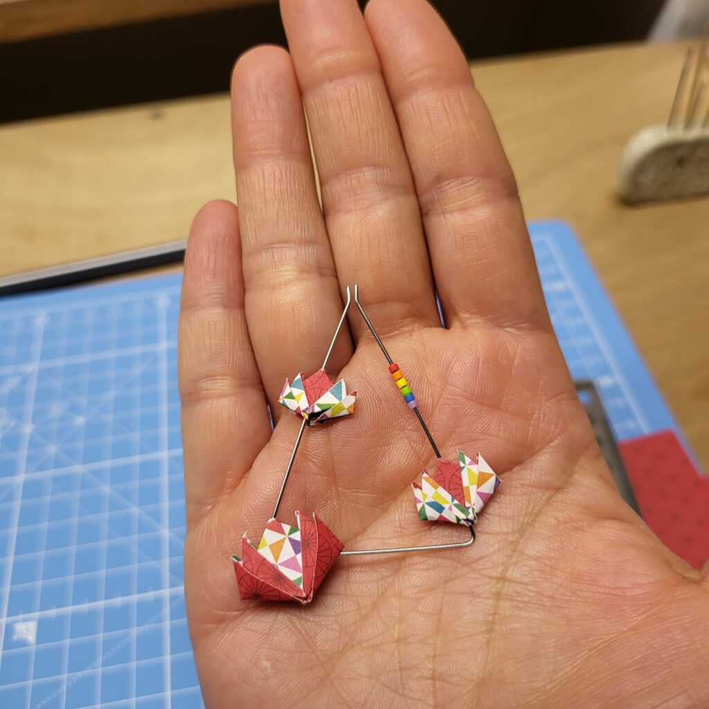 MARIGAMI origami parure dépareillée thème NATURE (7)