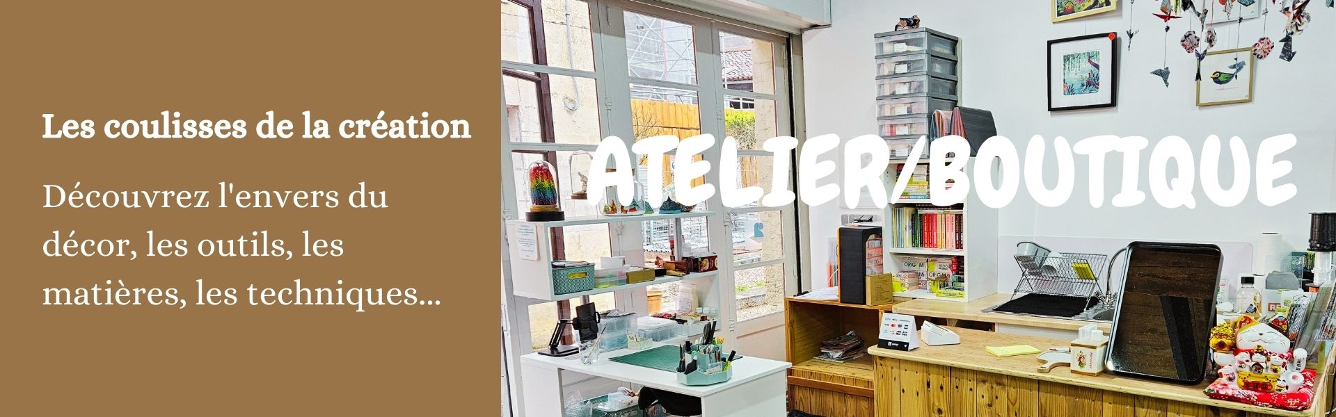 marigami site web ATELIERBOUTIQUE Les coulisses de la création Découvrez l'envers du décor, les outils, les matières, les techniques...