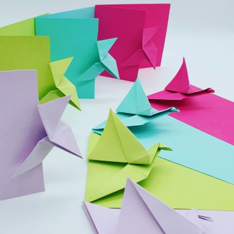 MARIGAMI atelier carte oiseau et enveloppe