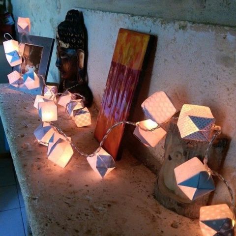 MARIGAMI origami atelier guirlande lumineuse