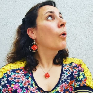 MARIGAMI origami portrait parure rose collection acidulée