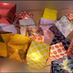 MARIGAMI origami guirlande lumineuse fantaisie en mélange
