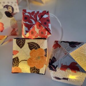 MARIGAMI origami guirlande lumineuse japon blanche
