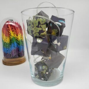 MARIGAMI origami guirlande lumineuse japon bleue marine (2)