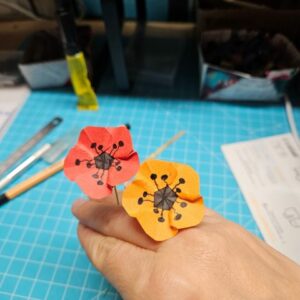 MARIGAMI origami jolis coquelicots
