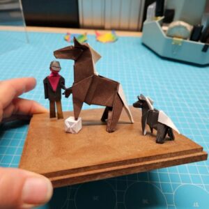 MARIGAMI origami sculpture commande personnalisée circacien