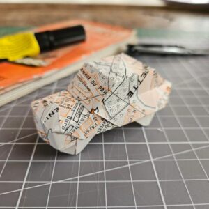 MARIGAMI origami sculpture voiture de collection